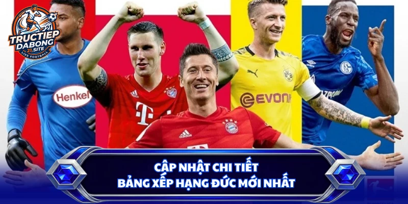 Cập nhật chi tiết bảng xếp hạng Đức mới nhất