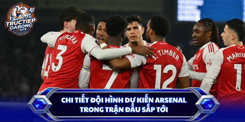 Chi tiết đội hình dự kiến Arsenal trong trận đấu sắp tới