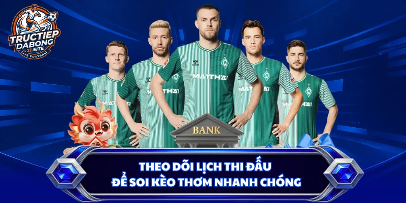 Theo dõi lịch thi đấu để soi kèo thơm nhanh chóng