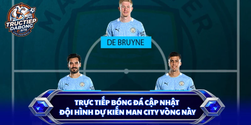 Trực tiếp bóng đá cập nhật đội hình dự kiến Man City vòng này
